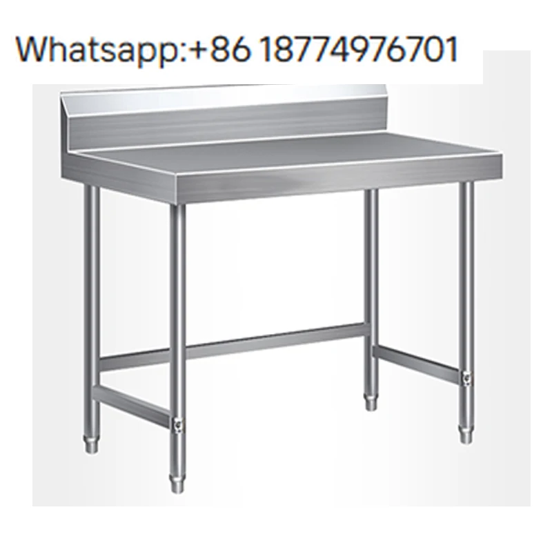 

Factory OEM Wholesale Work Table Merchants Wholesale Stainless Steel Backsplash Workbench High Quality Kitchen Prep Table
