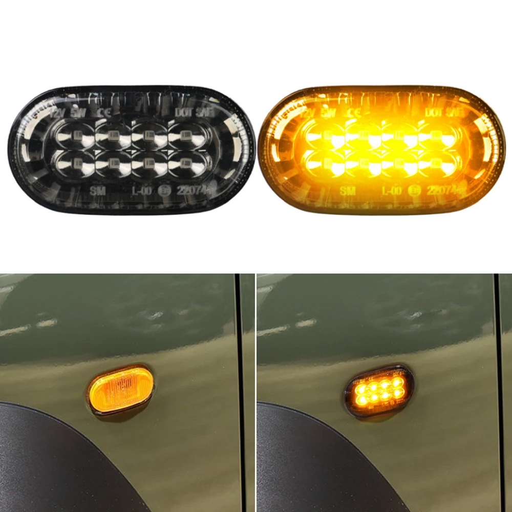 Car LED Turn Signal Lights Lamps Side Markers for Suzuki Jimny JB64 JB74 JB64W Sierra JB74W JB23W 2018-2020JAS