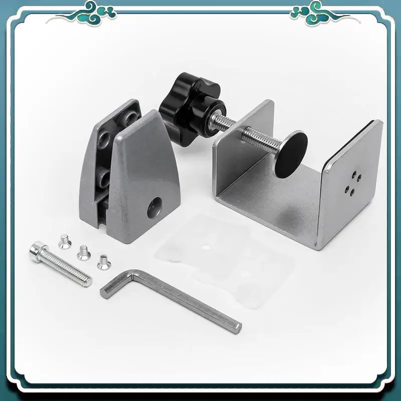 مشبك حماية سهل الاستخدام للوحات بسمك 0.32 سم إلى 2.54 سم، مشبك مقسم لسطح المكتب قابل للتعديل، مشبك مقسم لسطح المكتب من الألومنيوم