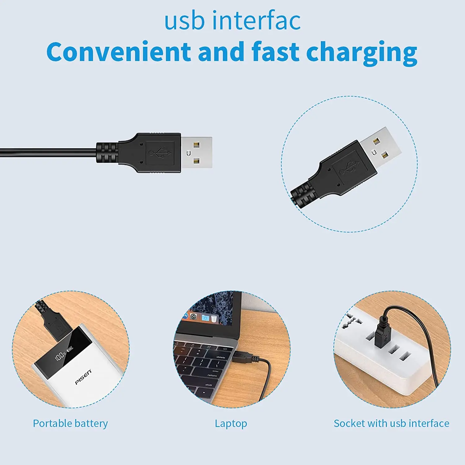 5V USB Charger Cord Replacement Adapter Compatible with a Various Types of HQ8505 Philips Norelco Shavers, Electric Razor, SURKE