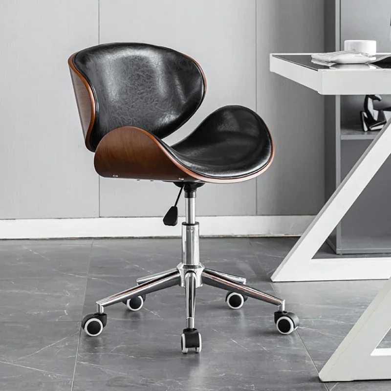 

Solid Wood Office Chair Creative Bedroom Furniture Computer Chair Household Study Student Lifting Rotating Pulley Office Chairs