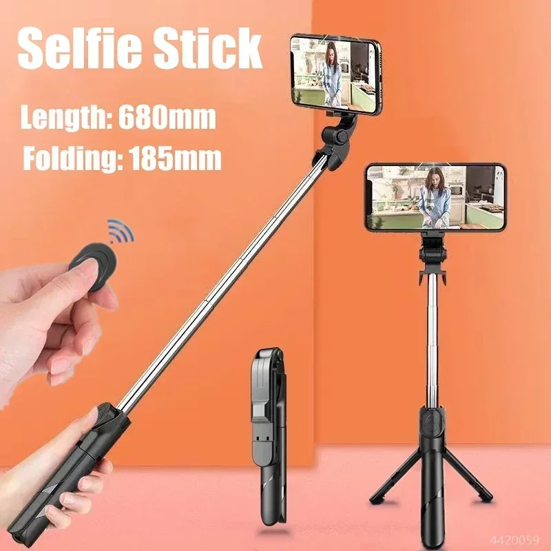 Roreta Wireless Bluetooth Selfie Stick Tripod Foldable Monopod For Smartphone Stand Live Broadcast Camera Handheld Gimbal Holder