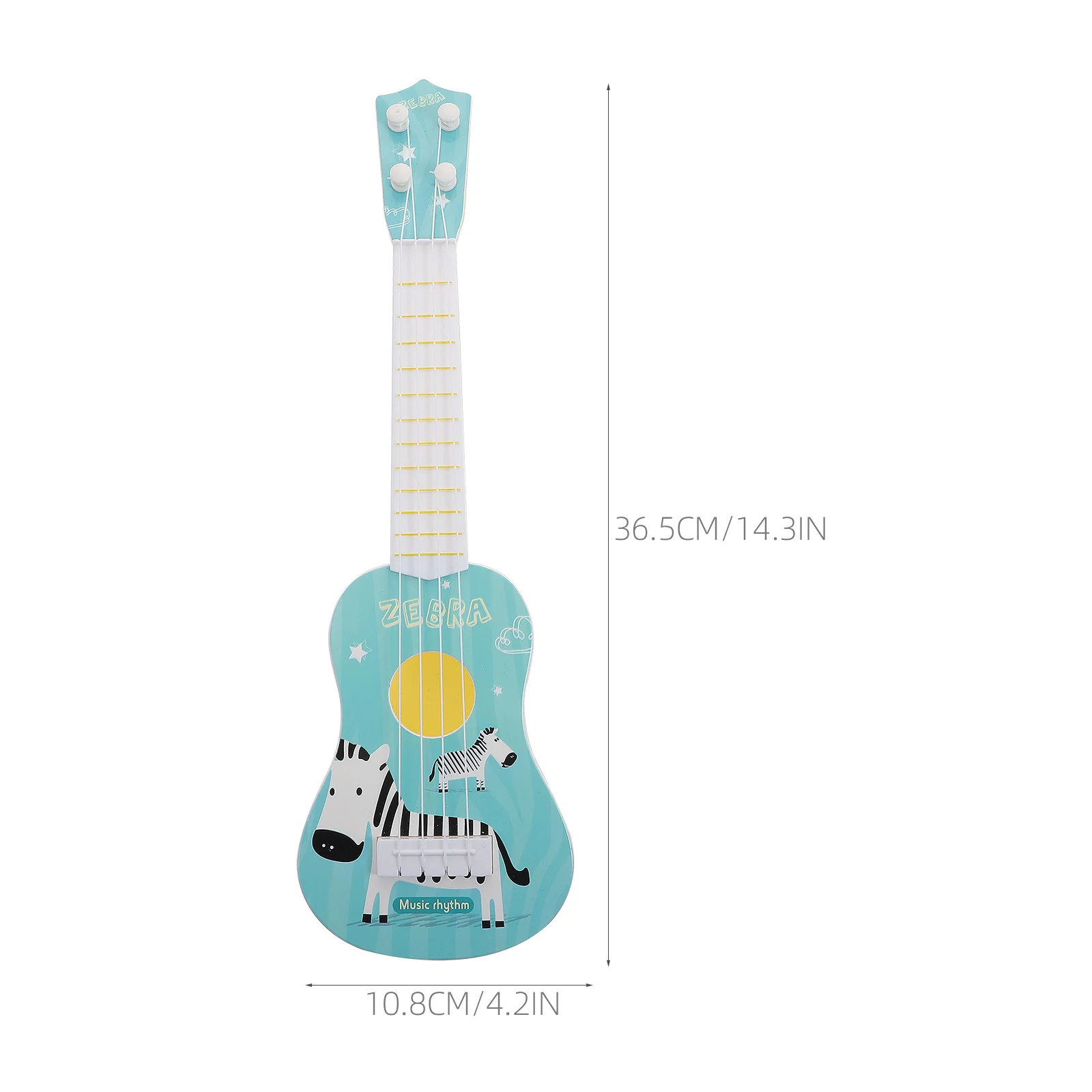Kids Ukulele Plastic Musical Instrument Beginner Guitar Simulation Colorful Mini Educational Gift for Children Early Learning
