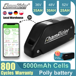 Chamrider Polly 48V 30AH Ebike Battery Downtube 52V Electric Battery BMS Original 21700 Lithium lon Battery 1000W 18650 Cell