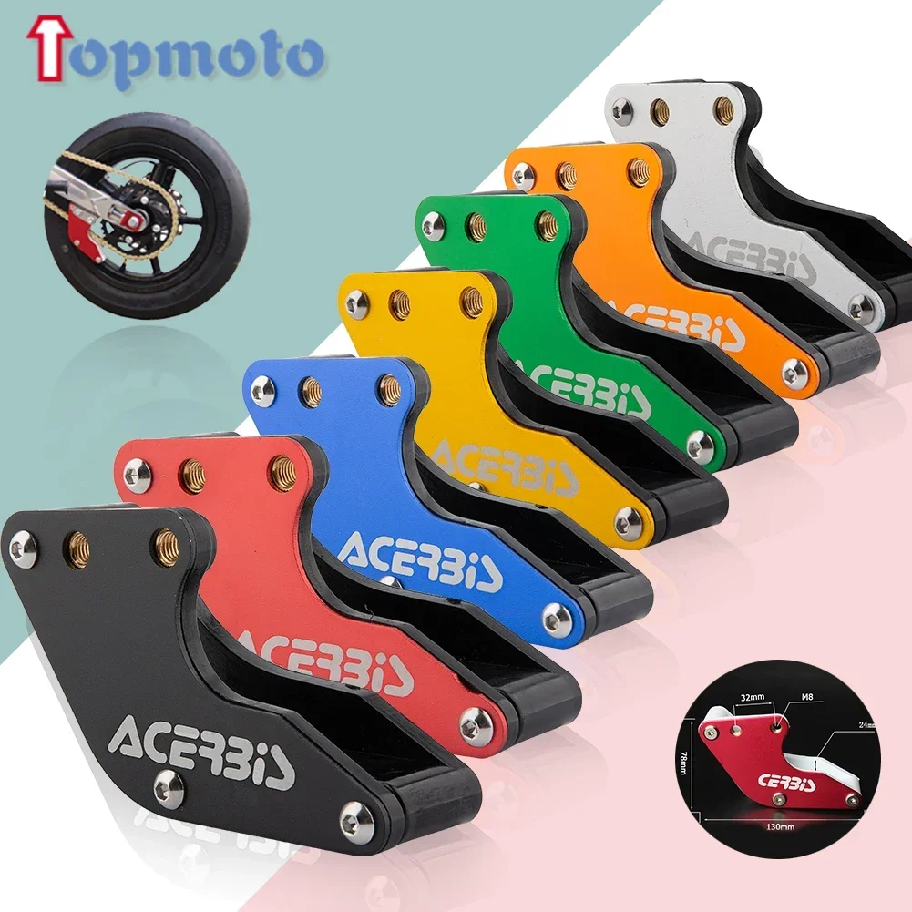 Guia de proteção de corrente para motocicleta cnc, novo guia para irbis bse kayo ssr ttr xr crf klx 50 70 90 110 125 140 150 160 cc dirt pit bike scooter