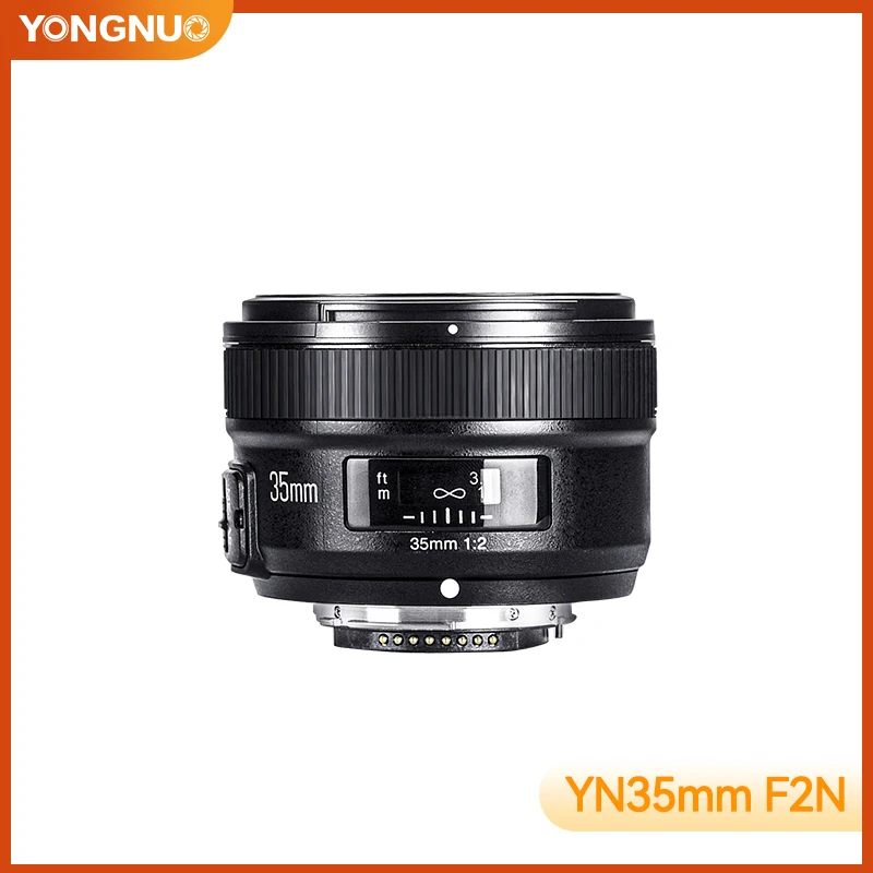 YONGNUO YN35mm F2N AF MF groothoeklens met vaste focus 35 mm F2.0 groot diafragma voor Nikon DSLR-camera