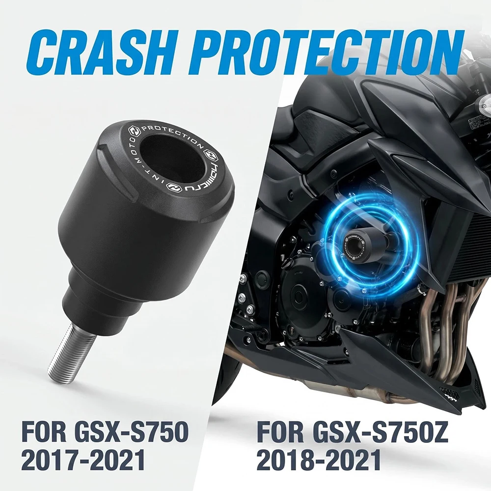

Motorcycle Falling Crash Protector For Suzuki GSX-S750 GSX-S750Z 2017-2021 Guards Engine Crash Bobbins