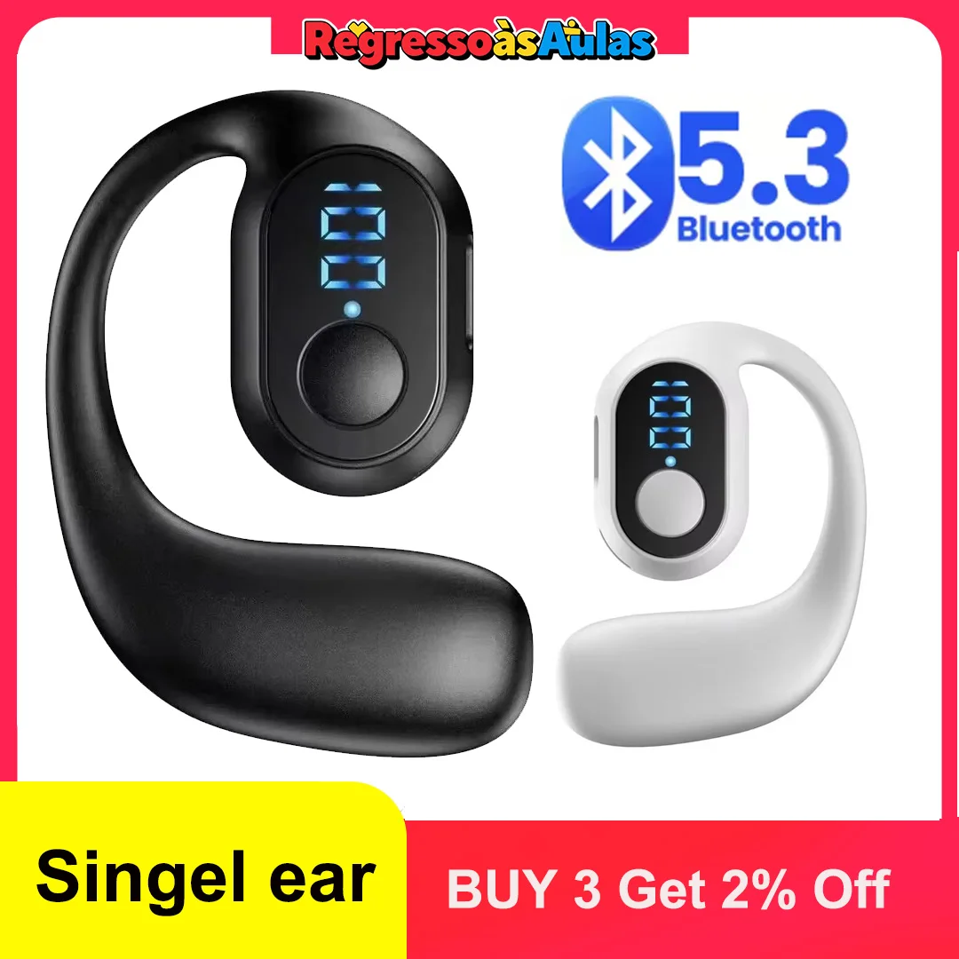 Wireless Bluetooth 5.4 Ear Hook Headphone TWS HiFiEarphone  Stereo Noise Reduction Headset Waterproof Earbud for Huawi /Xiaomi