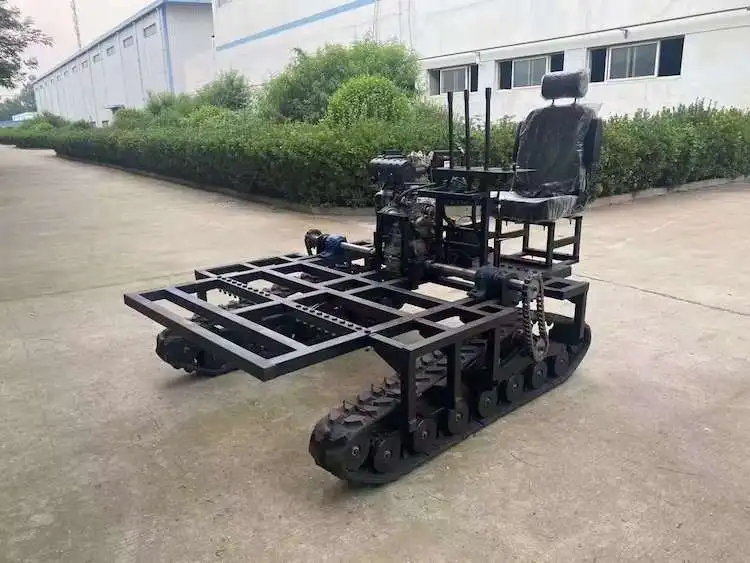 Robot Rubber Track vehicle Rubber crawler vehicle loading weight 100kgs -200kgs-300kgs800KG Rubber Track Undercarriage Chassis