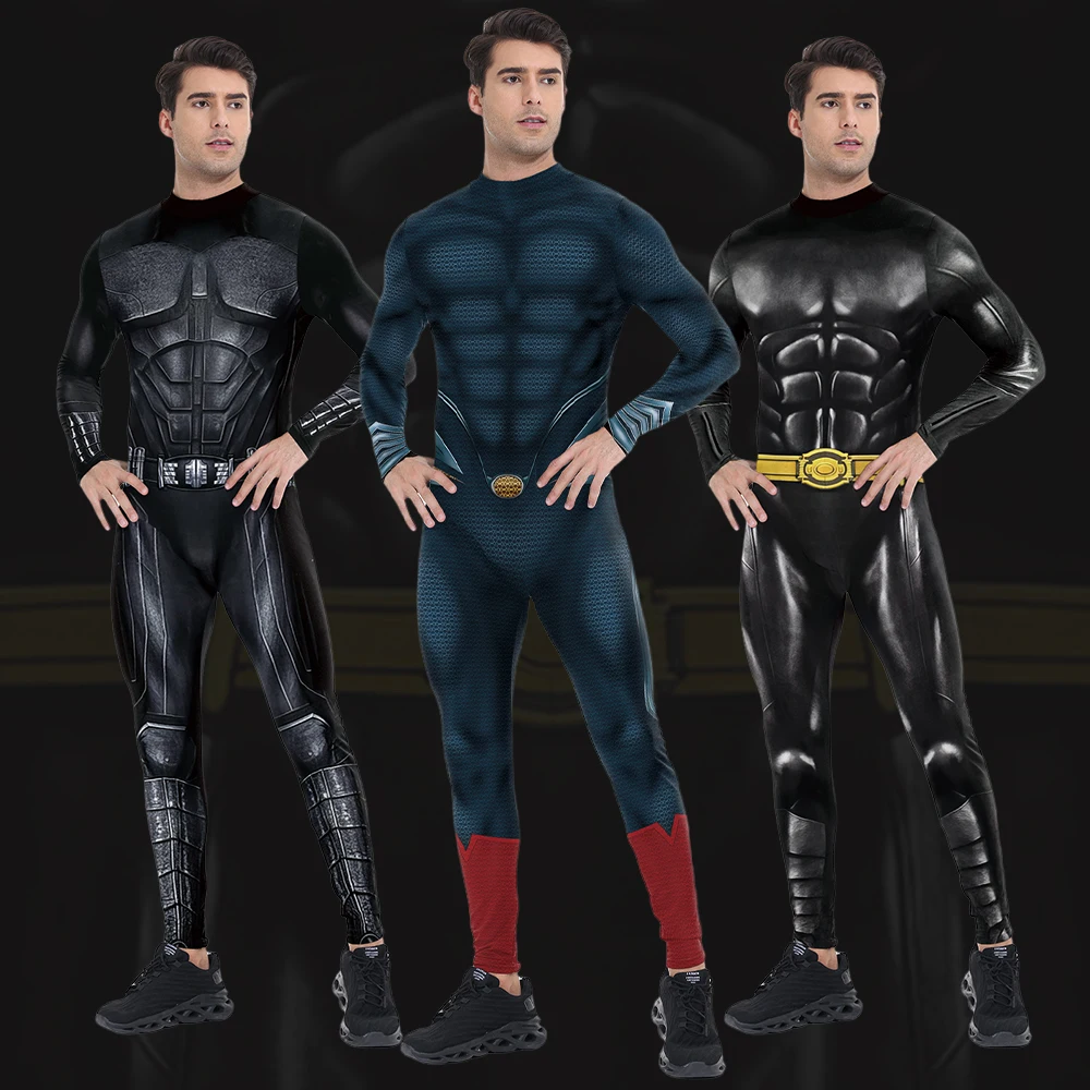 

Superhero Cosplay Costume Adult Men Catsuit Jumpsuit Fancy 3D Printed Disguise Party Outfits Zentai Bodysuits