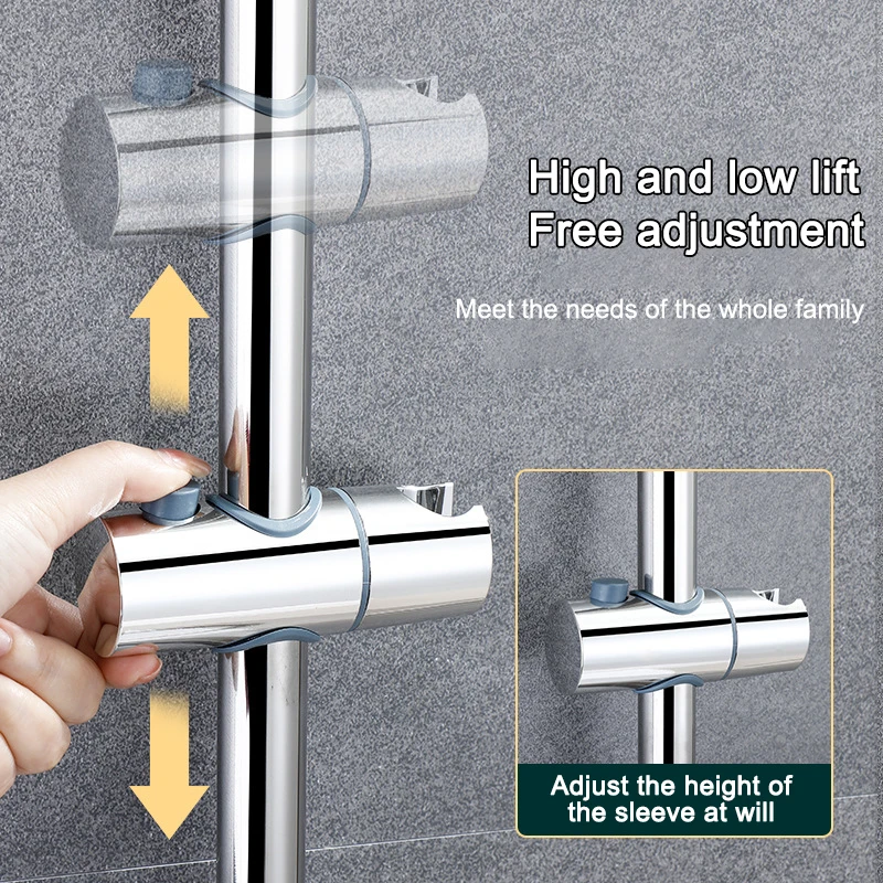 Imagem -04 - Chuveiro Slide Barras Ajustável Shower Slide Bar Bath Handheld Shower Rail sem Perfuração Shower Lifter Aço Inoxidável 304