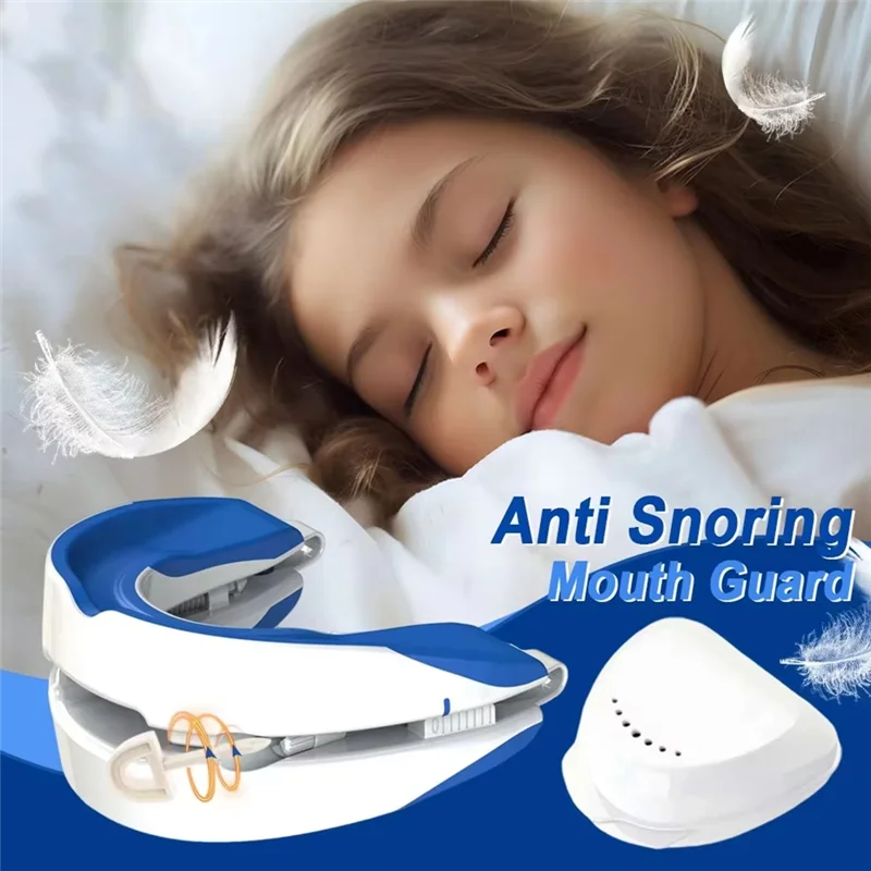 75STO-Adjustable Anti Snoring Mouth Guard Braces Sleeping Anti-Snoring Devices Bruxisms Snoring Stopper Improve Sleep Snore