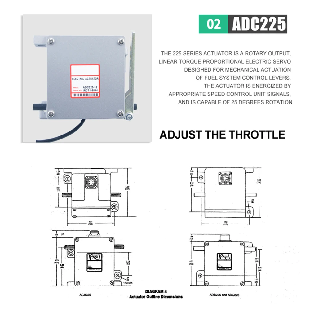 Imagem -02 - Atuador Elétrico com Gerador a Diesel Regulador do Motor Controlador de Velocidade Sensor de Captação 12v 24v Esd5500e Esd5111 3034572