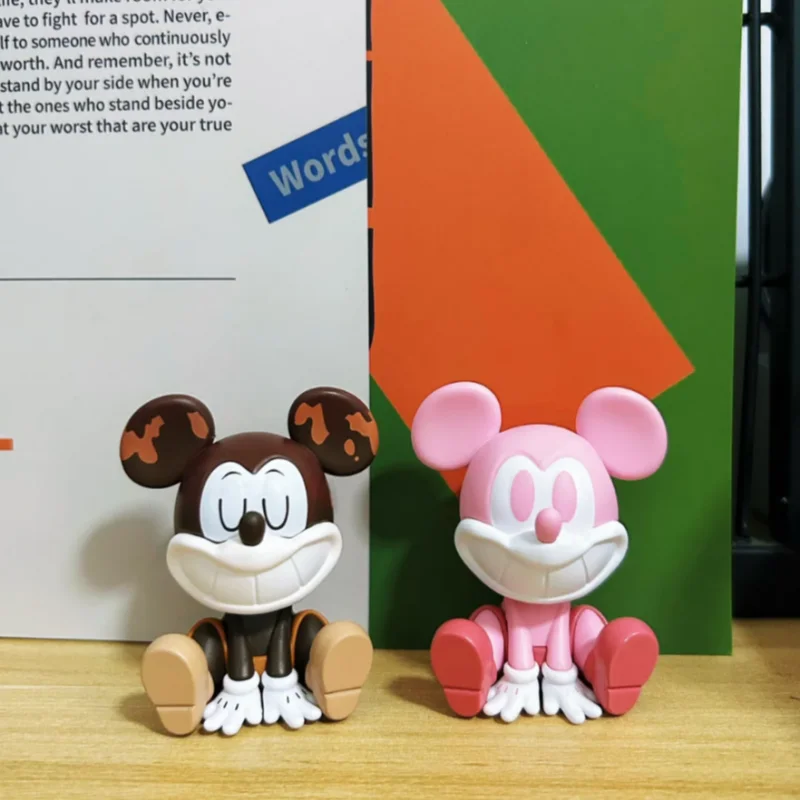

New In Stock Original Disney Mickey Mini Figures Blind Box Smiling Attraction Series Trendy Anime Peripheral Ornament Gifts