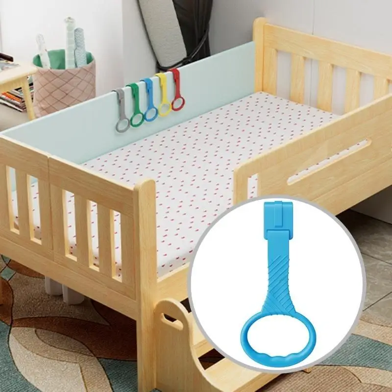 Q22D 1 قطعة روضة سحب ما يصل خواتم للطفل داعمة المشي التدريب اكسسوارات مريحة آمنة قبضة سرير المهد رفع مقبض