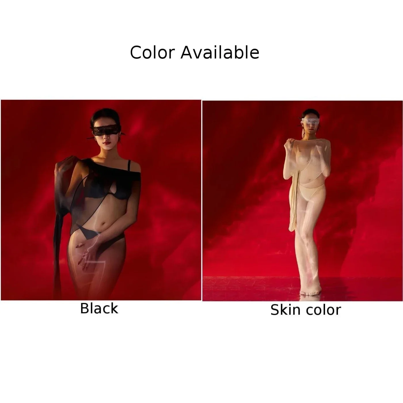 High Elasticity Full Body Stockings Sleeping Bags Multifunctional Oil Shiny Silky Transparent Tights Women Sexy Underwear