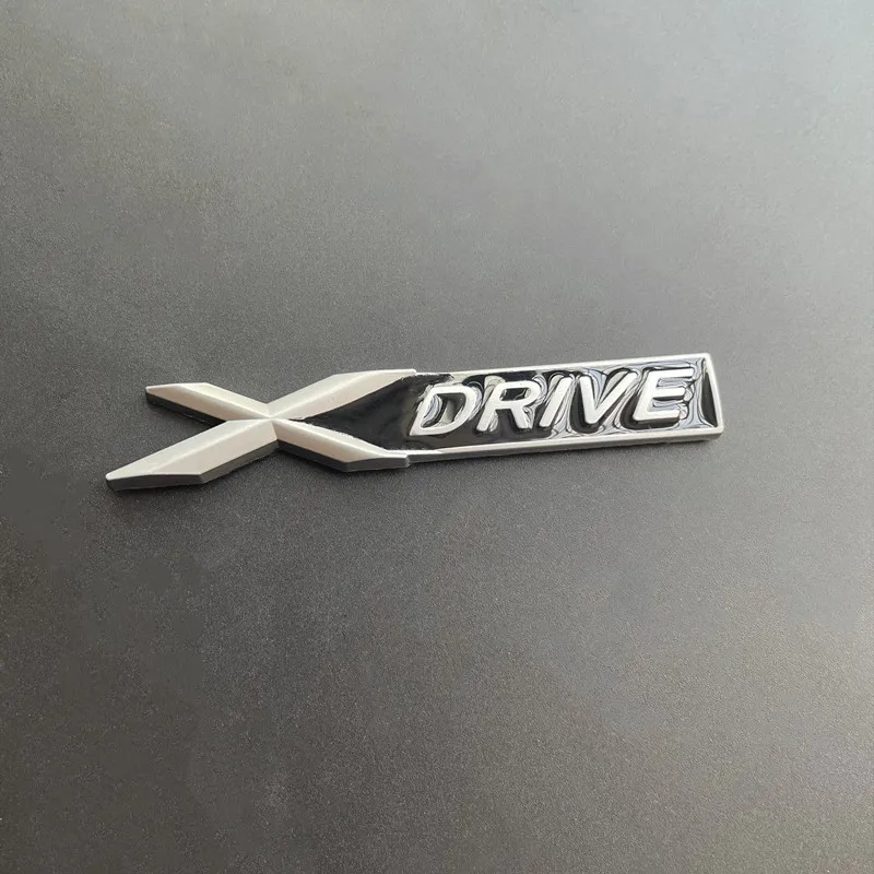 3D Metal X Drive Logo Xdrive Emblem Nameplate Car Trunk Badge For BMW 328i 525 535d 530d G20 F10 Xdrive Sticker Accessories