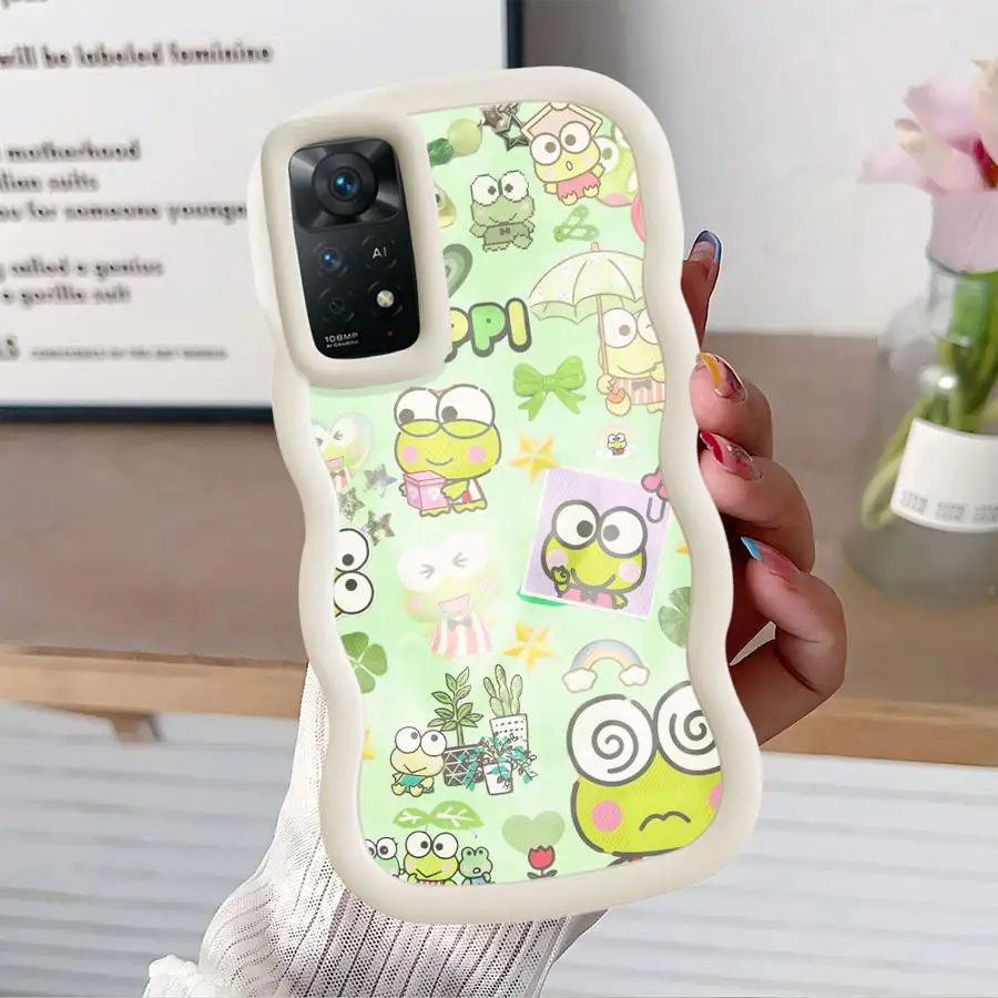 سانريو كيرو كيرو كيروبي غطاء هاتف ناعم لهاتف شاومي ريدمي نوت 13 برو بلس 9S 12 9 14 برو 10 10S 8 11 #1