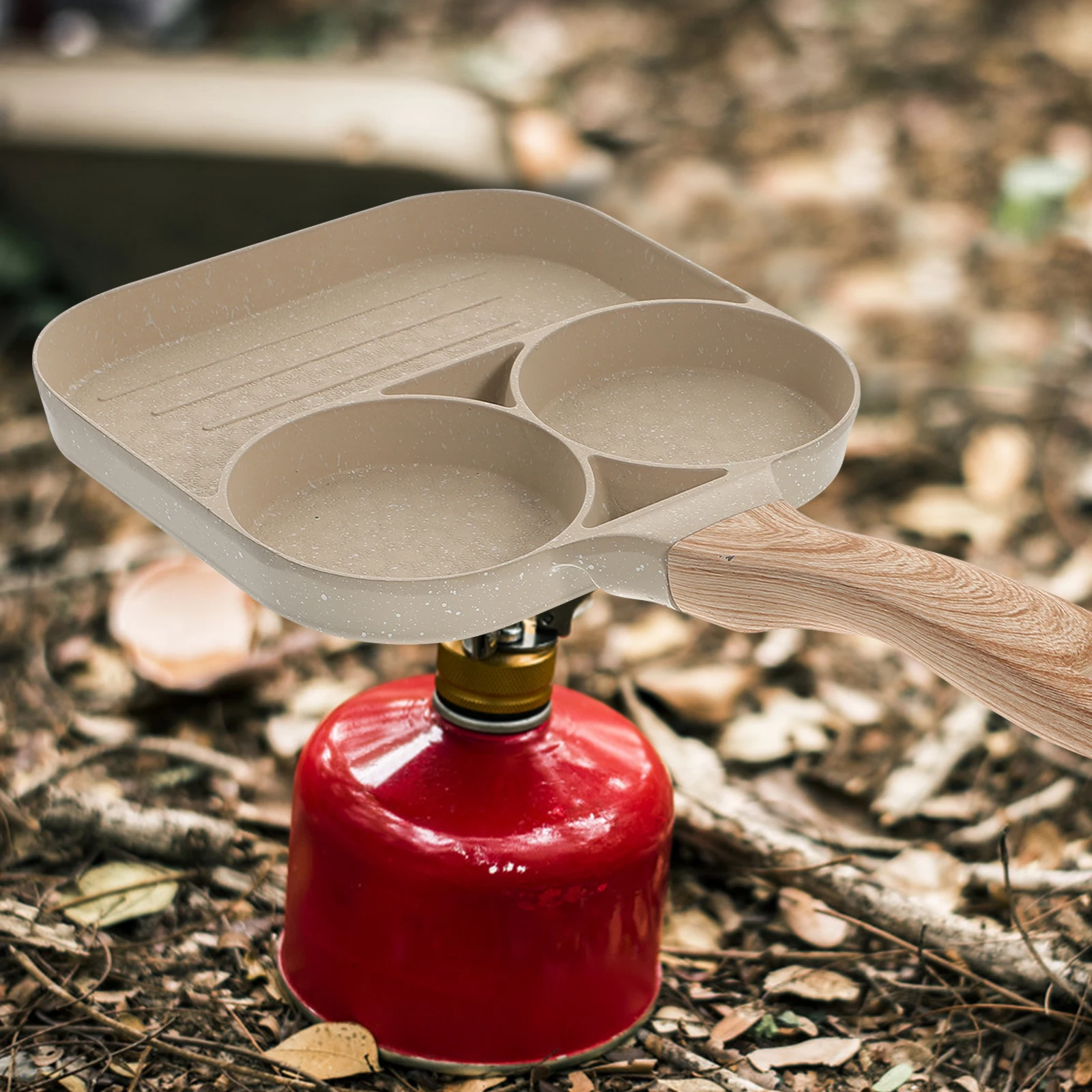 

3 in Non Stick Frying Pan Premium Material Easy Clean Camping Pancake Egg Kitchen Hob Mold Non Stick Pancake Pan Flat Skillet