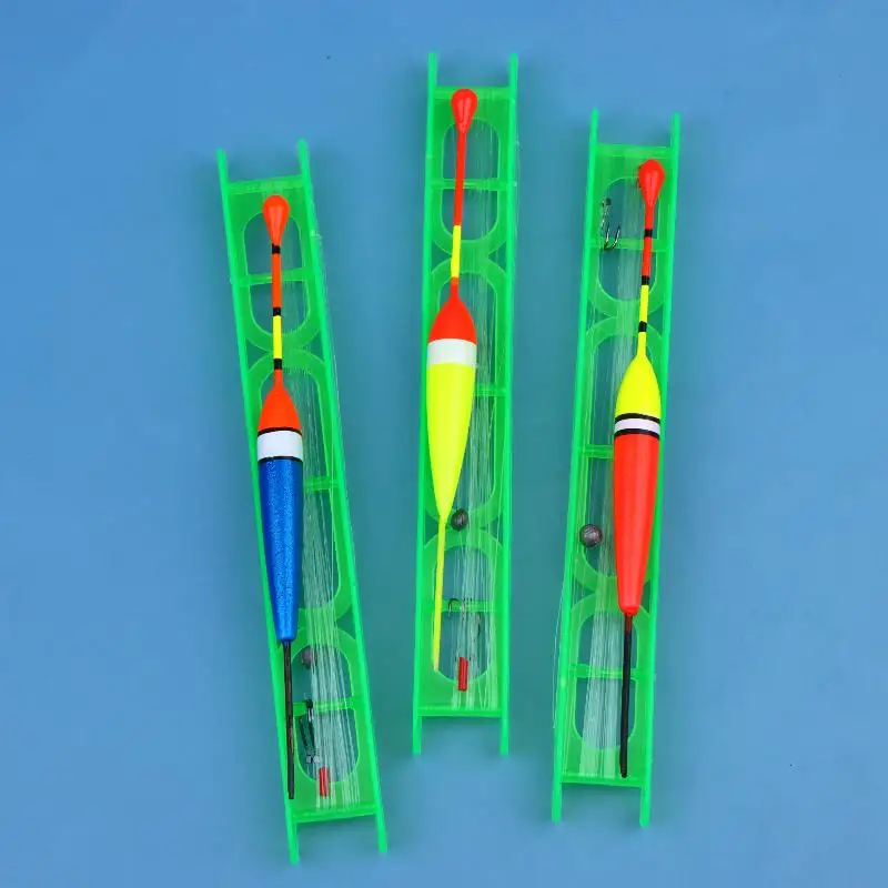 10Pcs Shallow Water Floating Line Group Floating Fishing Line Fish Hook Beginner Hand Rod Accessories Vertical Fish Floating