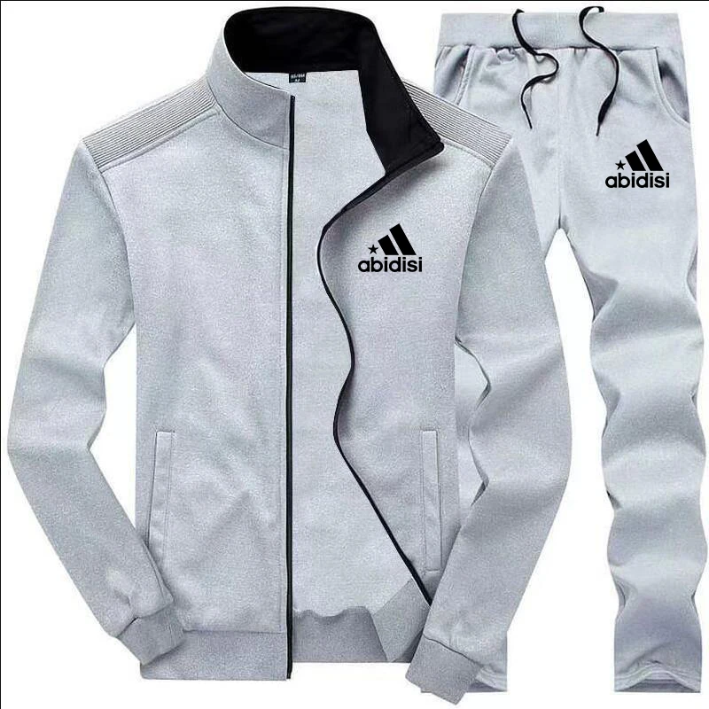 Men's Casual Tracksuit Running Jogging Athletic Sports Set Fitness 2 Pieces Jacket + Sweatpants Basketball Football Track Suits