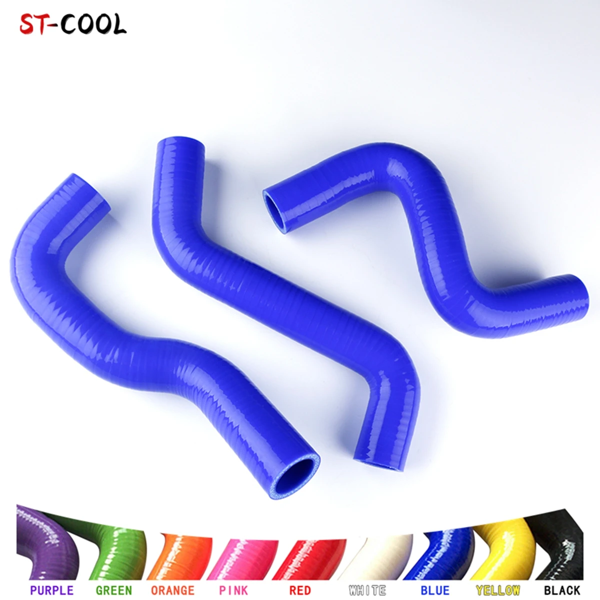 

For Toyota Vits Yaris NCP91 XP90 4ZR-FE 1.6L 2005-2013 2006 2007 2008 2009 2010 2011 2012 Silicone Radiator Tube Hoses Kit 3Pcs