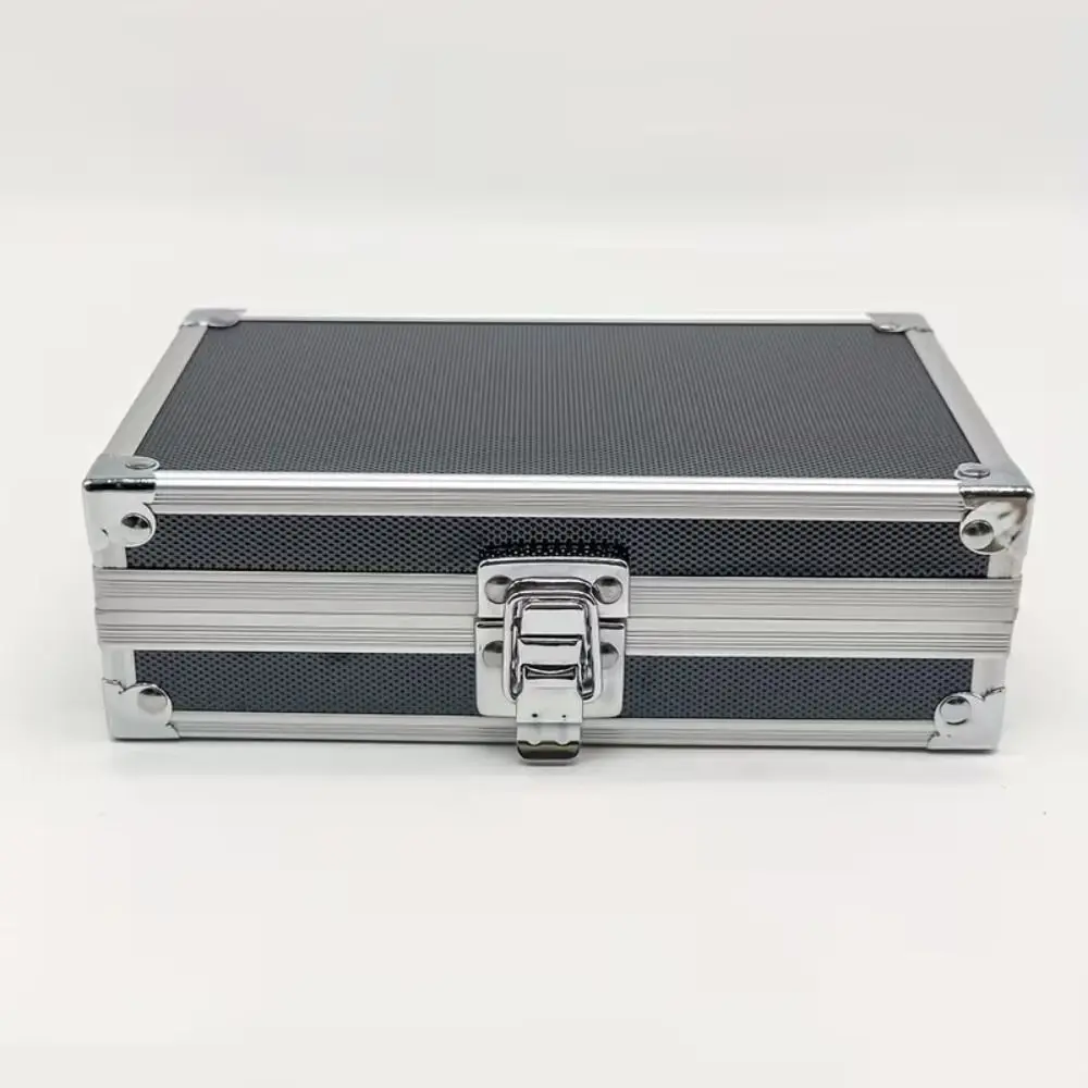 Shockproof Aluminum Alloy Tool Box Drop-Resistant Impact Resistant Cash Storage Box Large Capacity Protective Safety Briefcase