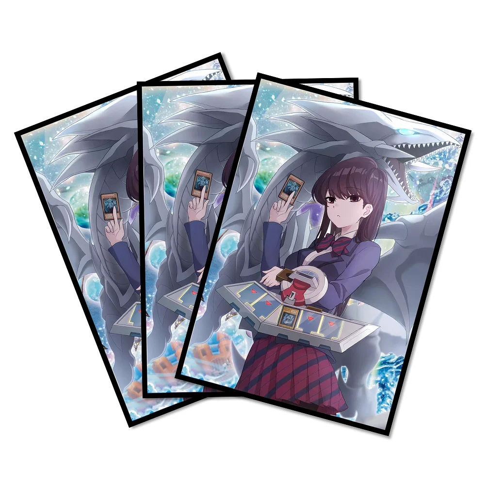 50pcs 63x90 Anime Card Sleeves Multi-style Protective Sleeves Suitable for YGO! Japanese-sized Cards as Christmas and Halloween