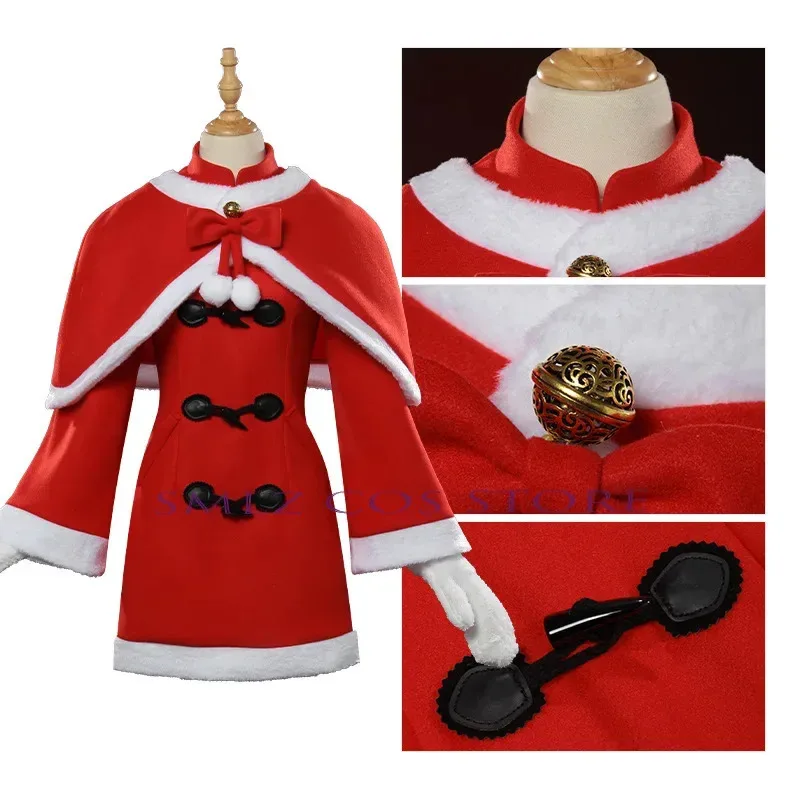 أزياء أنيمي أسوكا لانغلي سوريو التأثيرية أزياء عيد الميلاد فستان أحمر بدلة السنة الجديدة ملابس الحفلات كوميك كون للمرأة