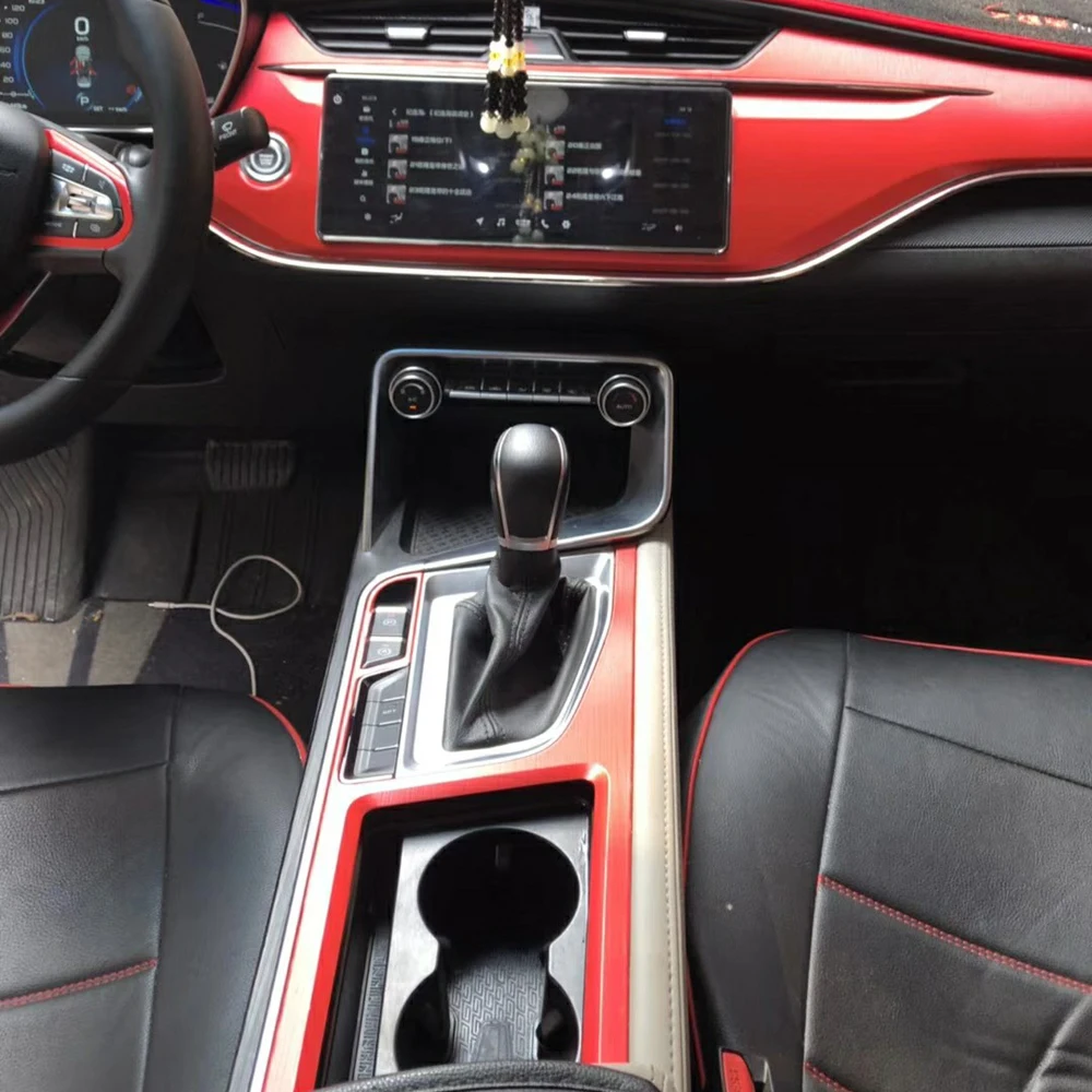 For Geely Binrui 2019-2022 InteriorCentral Control Panel Door Handle Carbon Fiber Stickers Decals Car Styling Accessorie