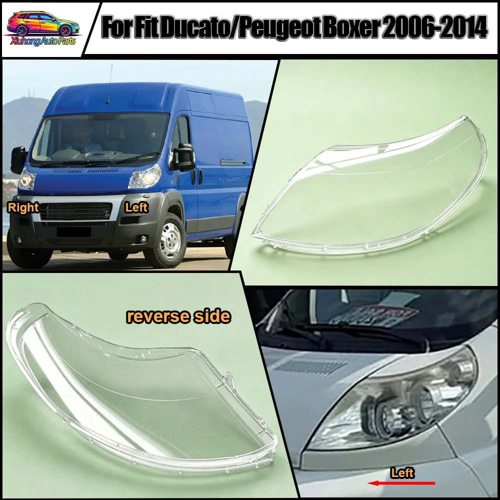 

Car Headlight Shell Replacement Headlight Cover Headlamp Lens Headlight 2006 2007 2008-2014 For Fit Ducato/Peugeot Boxer