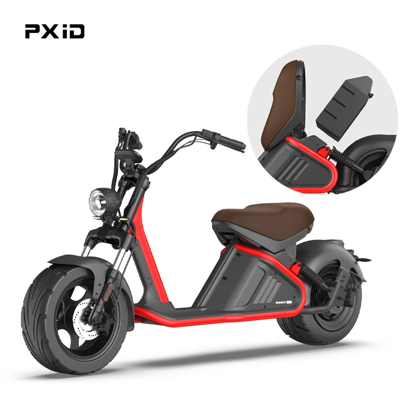 PXID-Citycoco Chopper pour adultes, Moto électrique, Haute vitesse, Pas cher, 2000W, M2, Nouveau