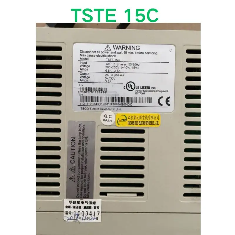 Segunda mão teste OK TSTE 15C driver