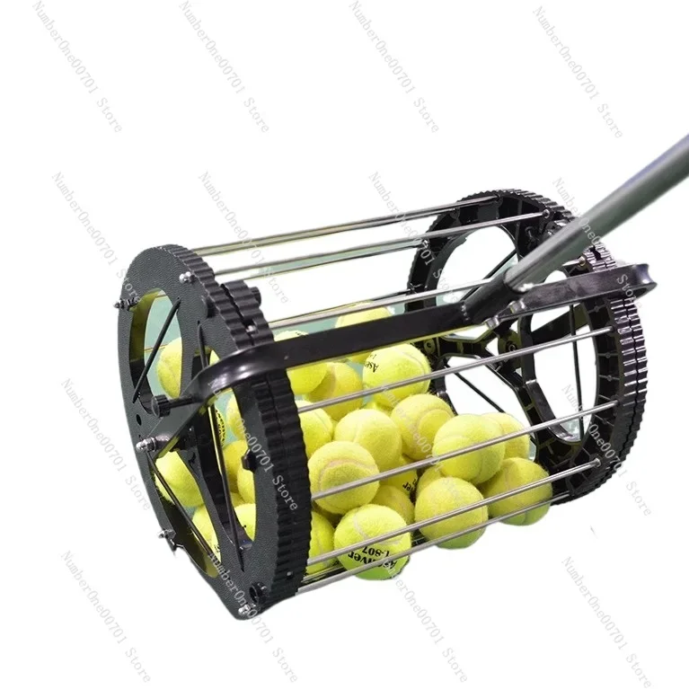 

Сборщик мячей Профессиональный артефакт для приема мячей Рамка для нескольких мячей Теннисная автоматическая корзина для сбора мячей