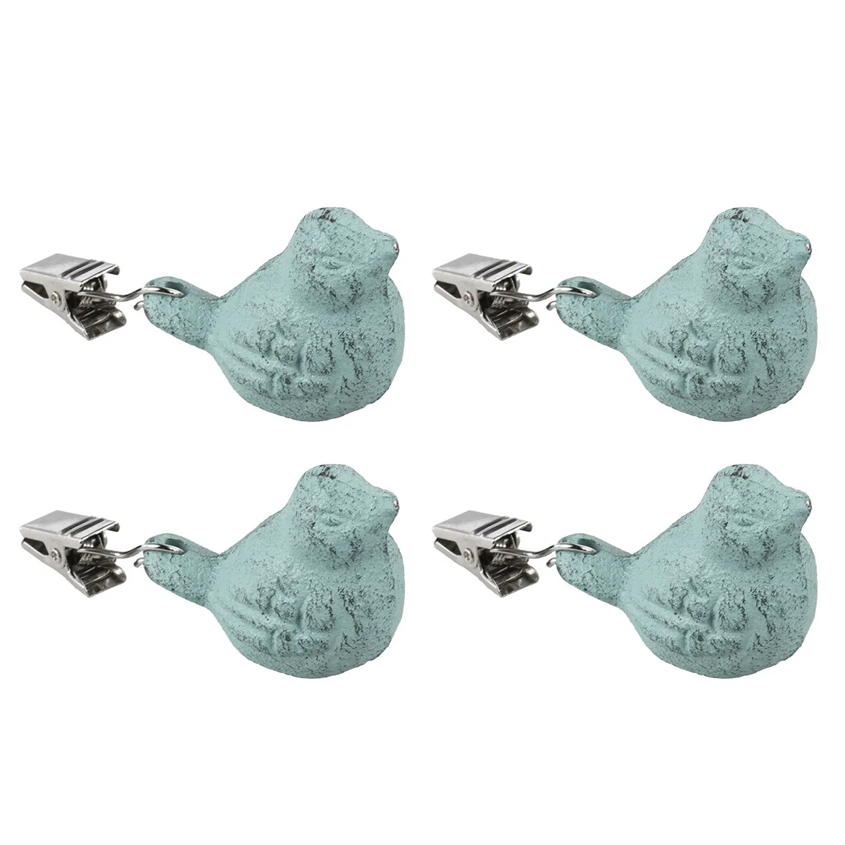 4Pcs Iron Tablecloth Holders Bird Shape Creative Anti Wind Table Cloth Clamps for Picnic Party Wedding Buffet Dinners Table