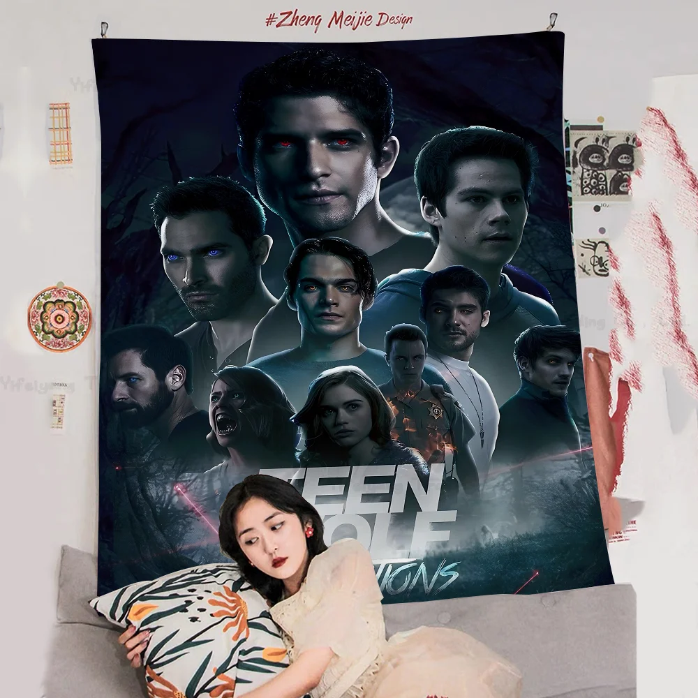 

Movie Teen Wolf Colorful Tapestry Wall Hanging Hanging Tarot Hippie Wall Rugs Dorm Wall Art Decor