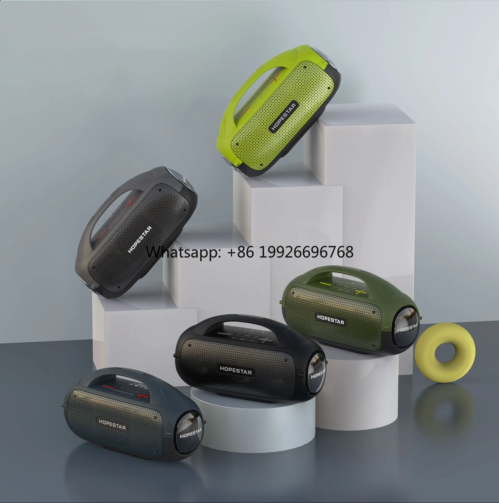 

Professional High Power Horn Portable Blue Tooth Waterproof Wireless Microphone With Speaker A50 manufacturer