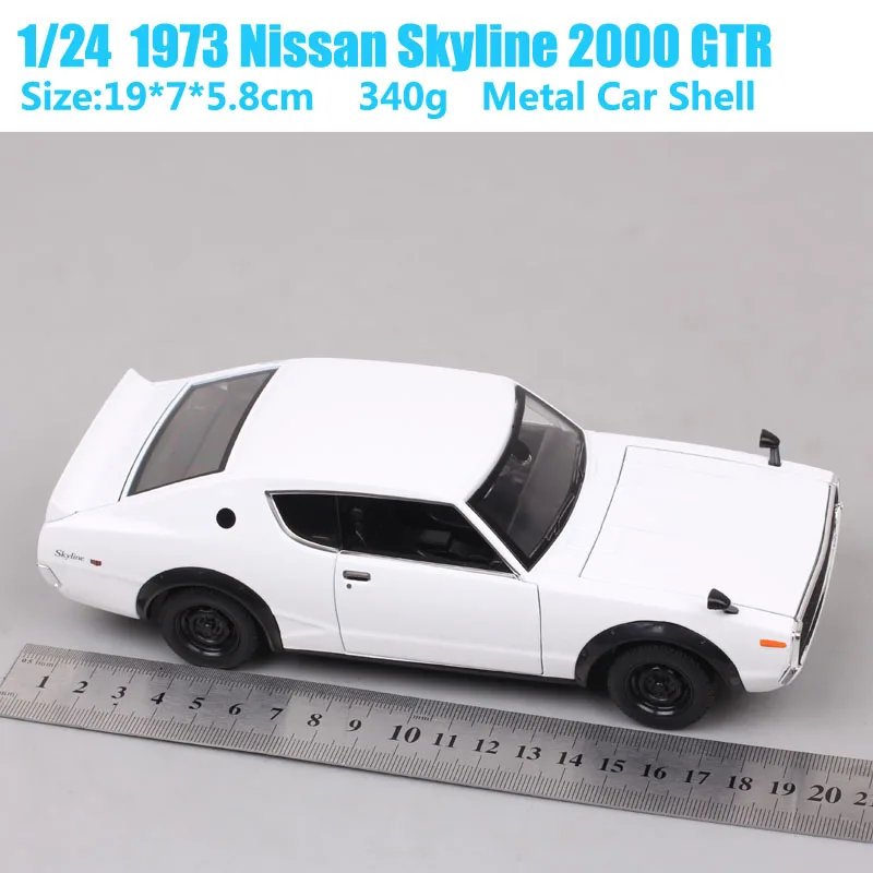 Maisto 1/24 Schaal 1973 Nissan Skyline 2000 Gtr Automodel Prins Motor Diecast Metalen Speelgoedvoertuigen Klassieke Replica 'S