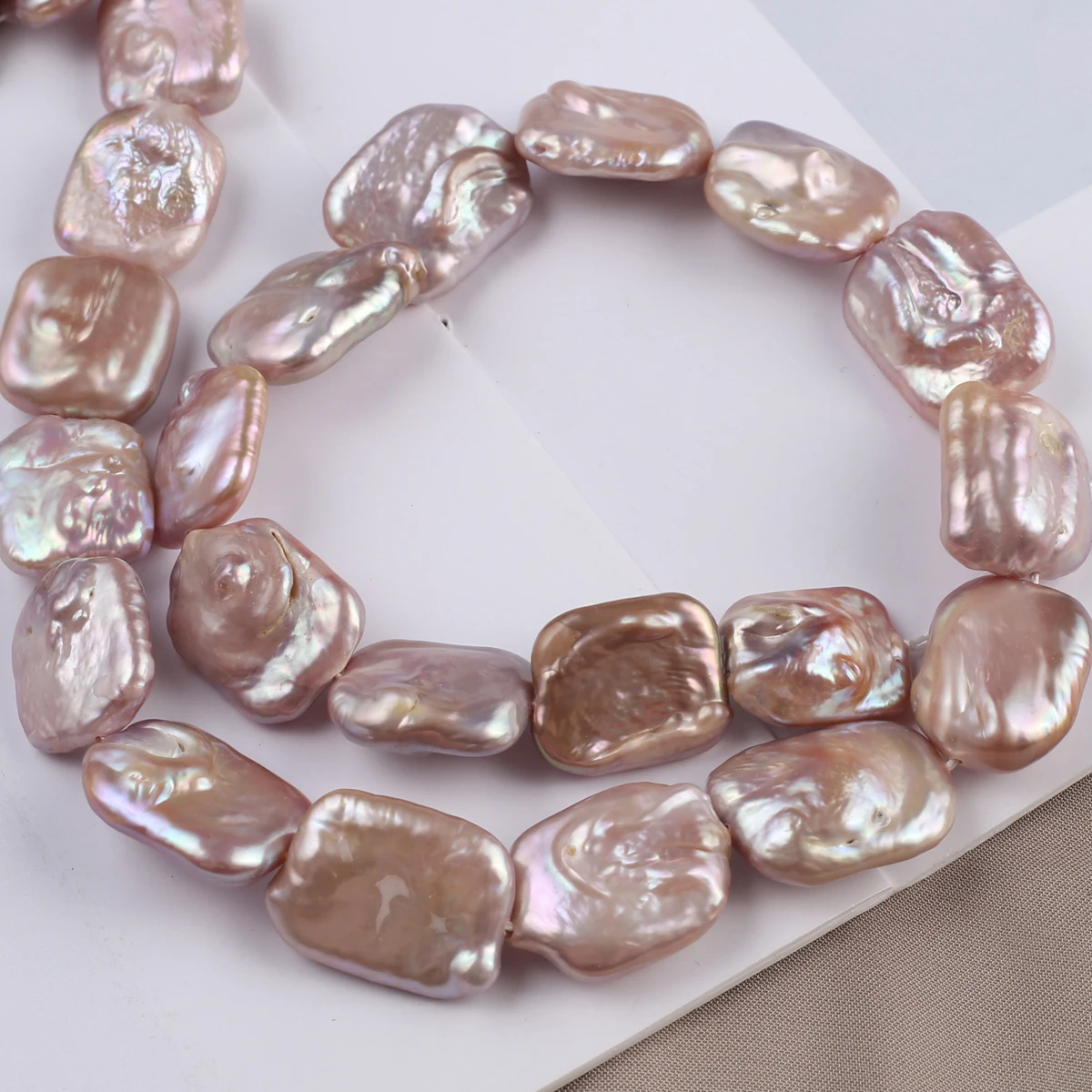 Natural Pearl Purple Rectangle Baroque Exquisite Shape Elegant Appearance for DIY Jewelry Making Handmade Bracelet Necklace