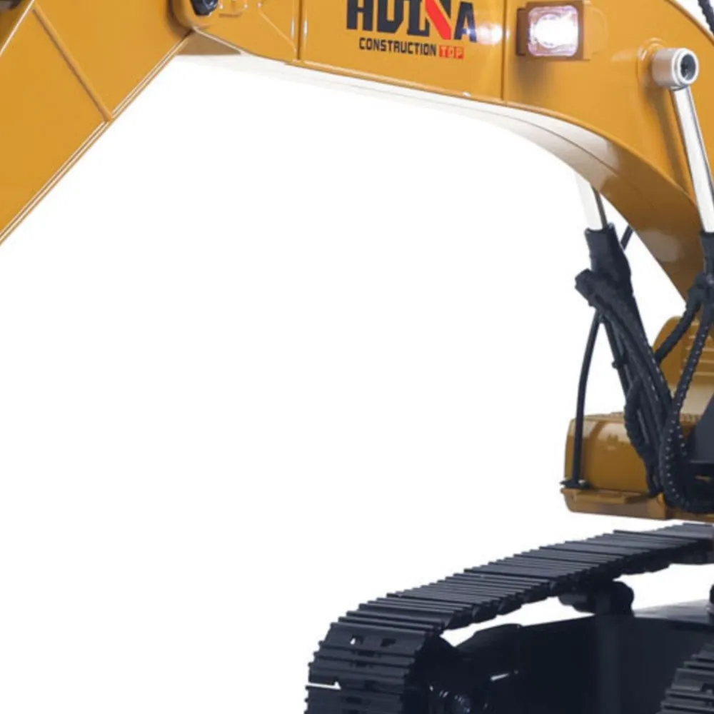 

HUINA New Upgrade 580 1/14 Metal Excavator Model Engineering Vehicle Electric Ball Grabber 360 Rotating Shear Claw Sound Lights