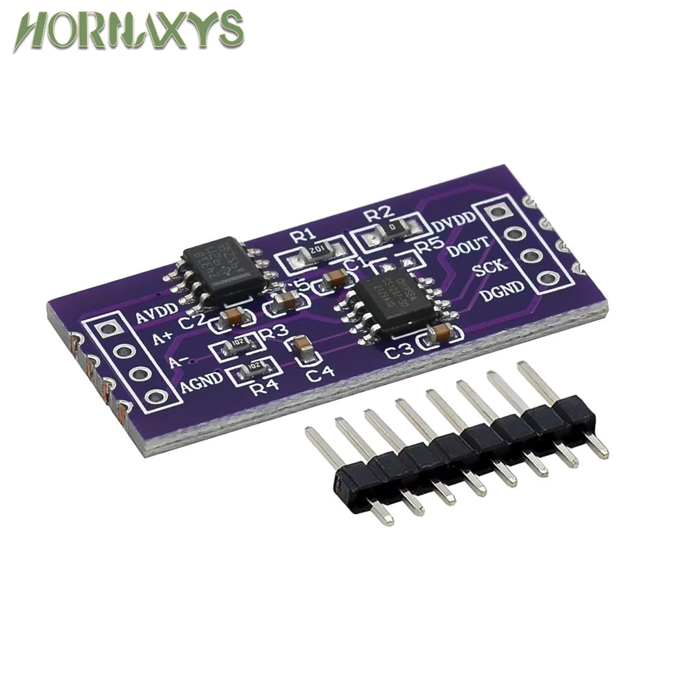 CS1237 24-bit ADC Module Onboard TL431 External Reference Chip Single-channel Weighing Sensing 24bit CS1238 Dual Channel