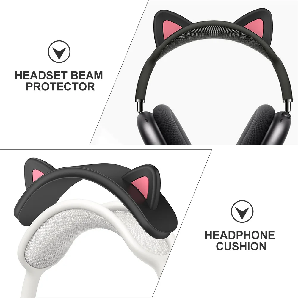 

Wireless Headset Beam Cover for Durable Silicone Protective Cat Ear Shape Headphone Headband Pad Headphone Cushion