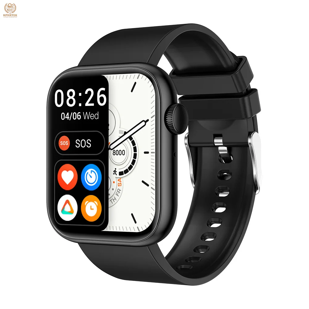 Qx7 Smart Watch Bluetooth Call Body Temperature Heart Rate Blood Oxygen Blood Oxygen Monitoring Voice Assistant Sports Pedometer