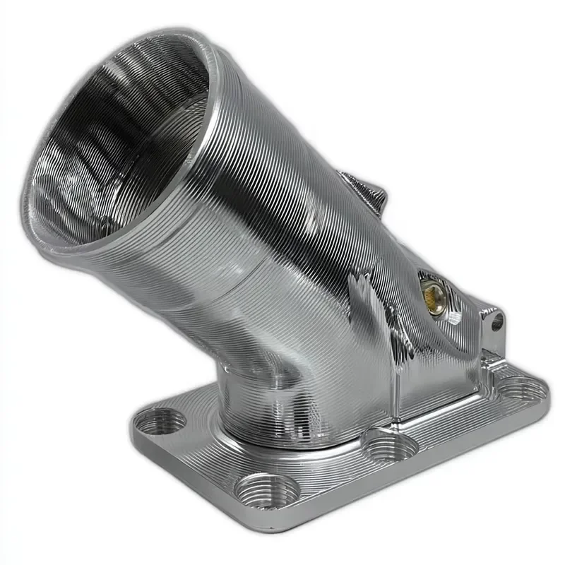 Custom 6061 Aluminum Intake Manifold Blank CNC Machined Parts Precision Broaching Service for Rapid Prototyping Metal