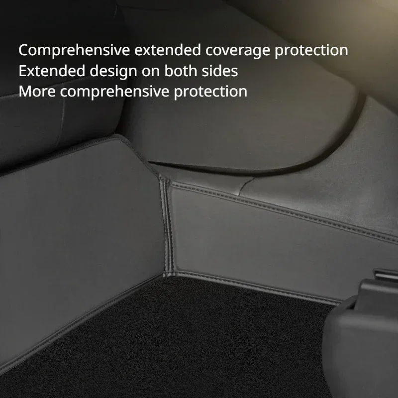 Almohadilla antipatadas para asiento trasero de Tesla, almohadilla de protección de cuero, resistente al desgaste, para Modelo 3 + Highland, modelo