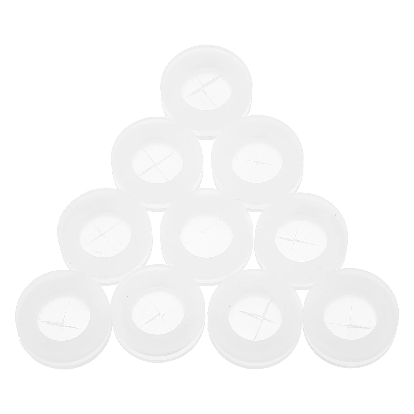 

10pcs Straw Hole Plugs Silicone Grommets Leak Proof Dust Resistant Mason Jar Lid Covers Kitchen Bar Accessories
