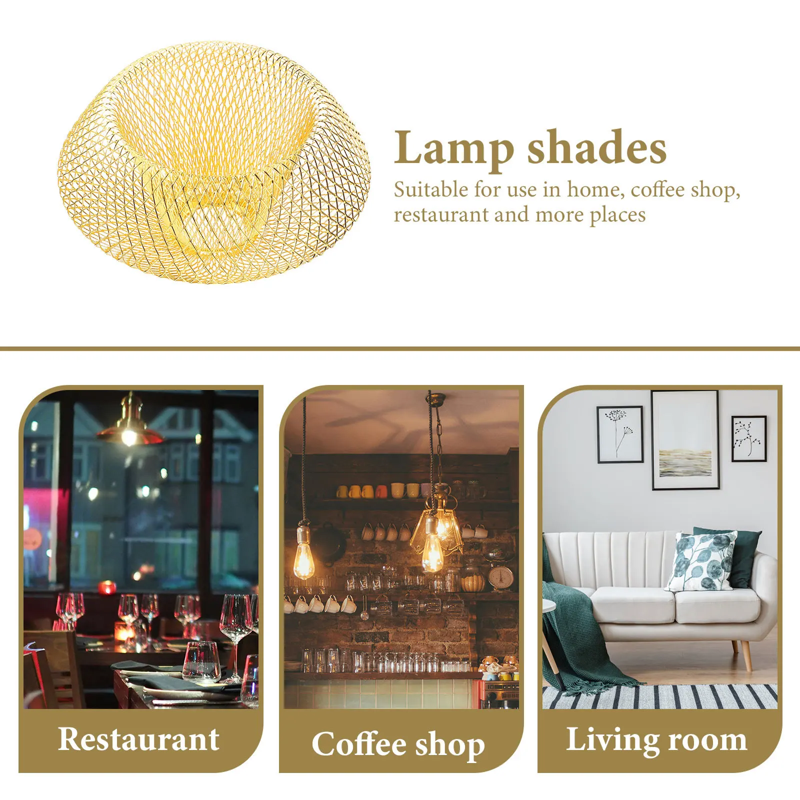 

Iron Lampshade Hollow Pendant Lamp Cover Retro Ceiling Light Shade for Kitchen Bar Corridor Decorative Metal Lamp Shade