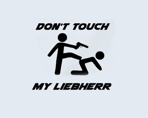 

For Don ' t Touch my LIEBHERR Compressore CAMIONchine edili Escavatore Adesivo Car Styling