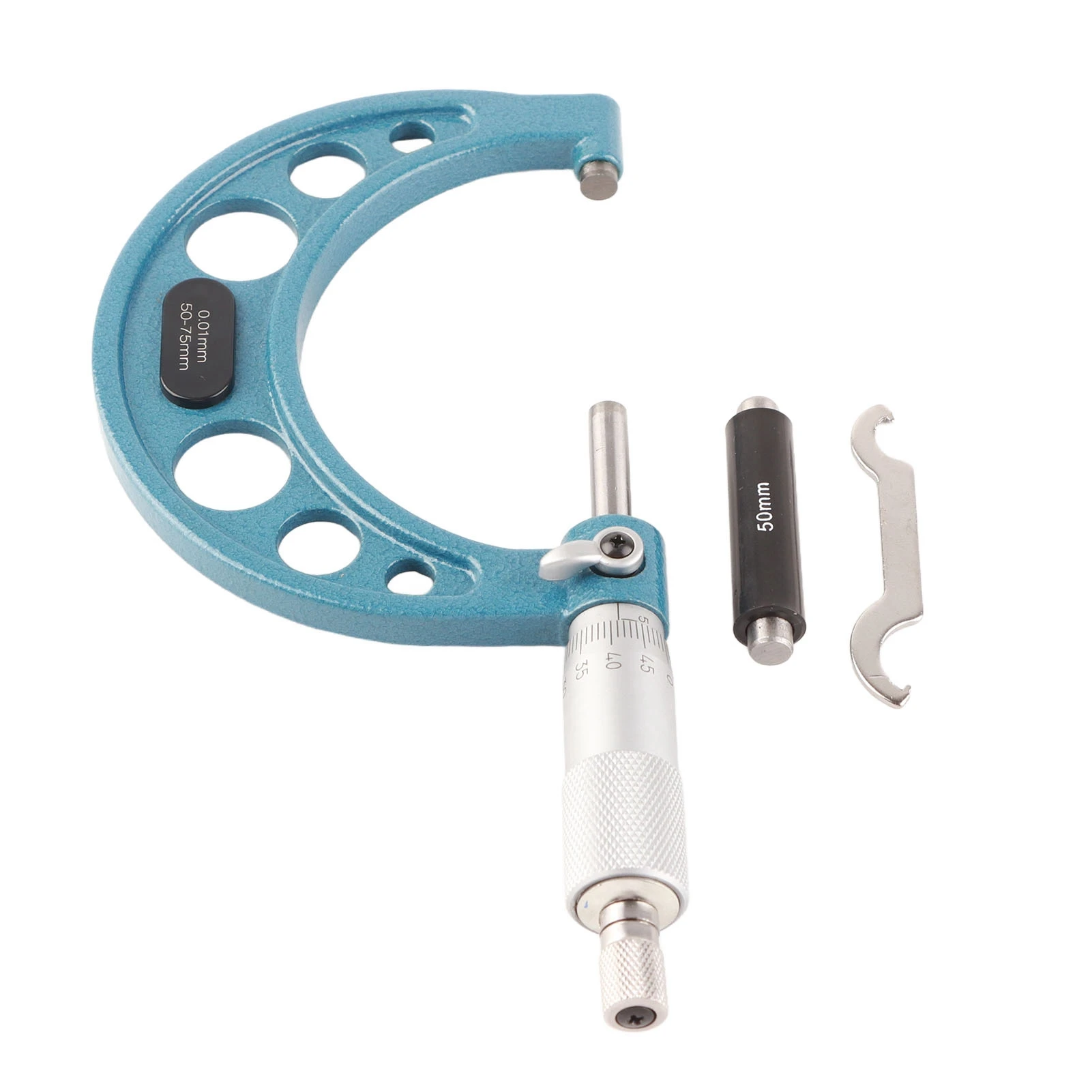 Buitenmicrometer 0,01 mm Precisiemeter Dikte Meetinstrument Schuifmaat 0-25 mm, 25-50 mm, 50-75 mm, 75-100 mm