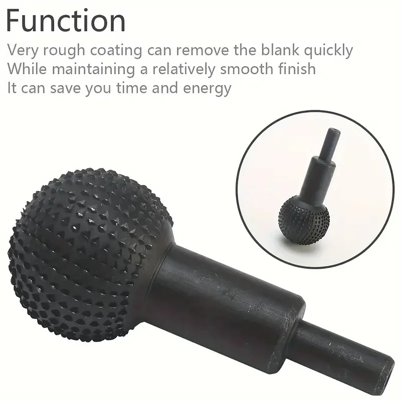 

10mm round head rotary grinder for wood carving grinding, rotary file rotary grinding head,ball planer,angle grinder accessories